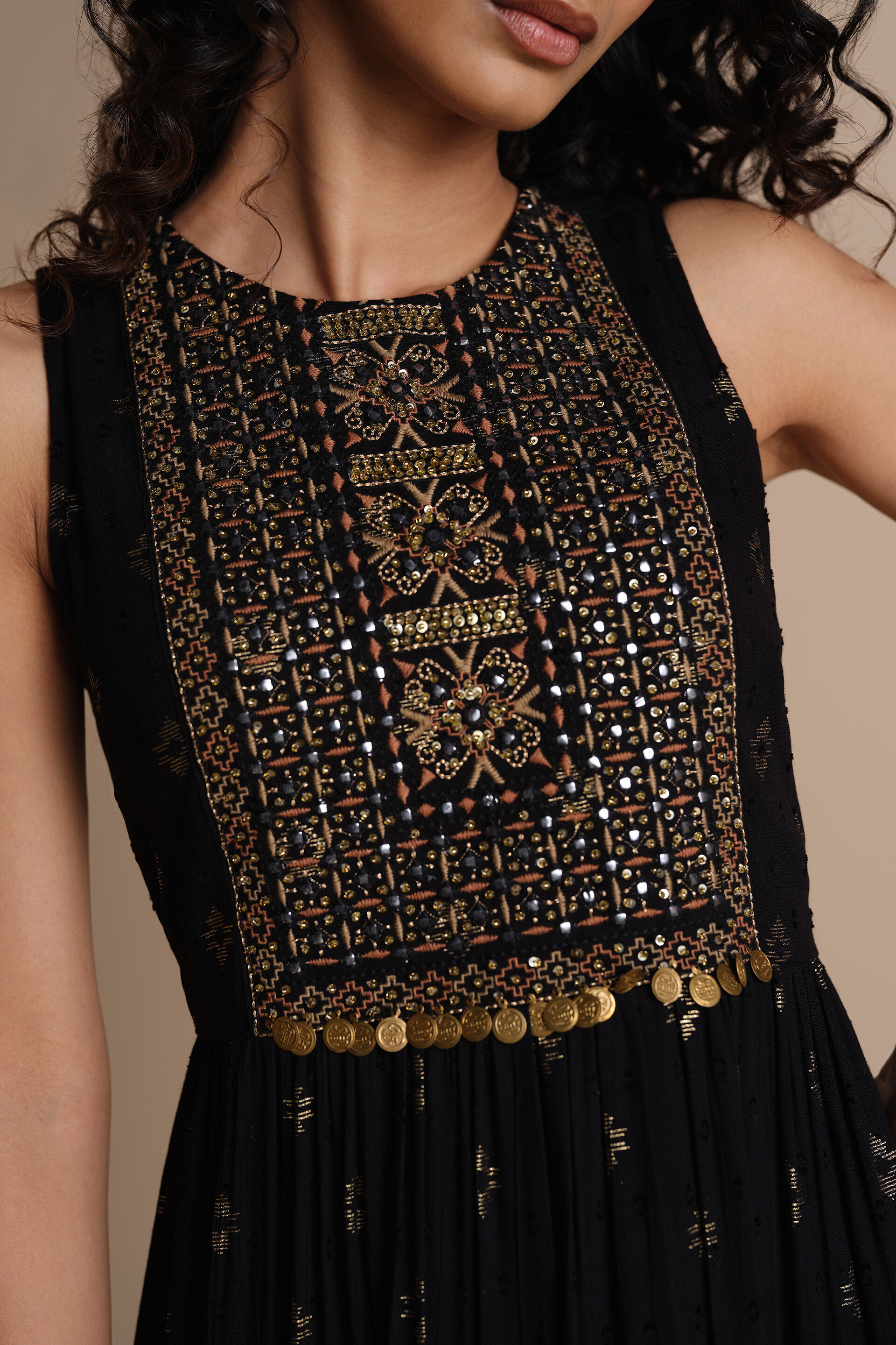 Sitara Sky Maxi Gown, Black, image 4